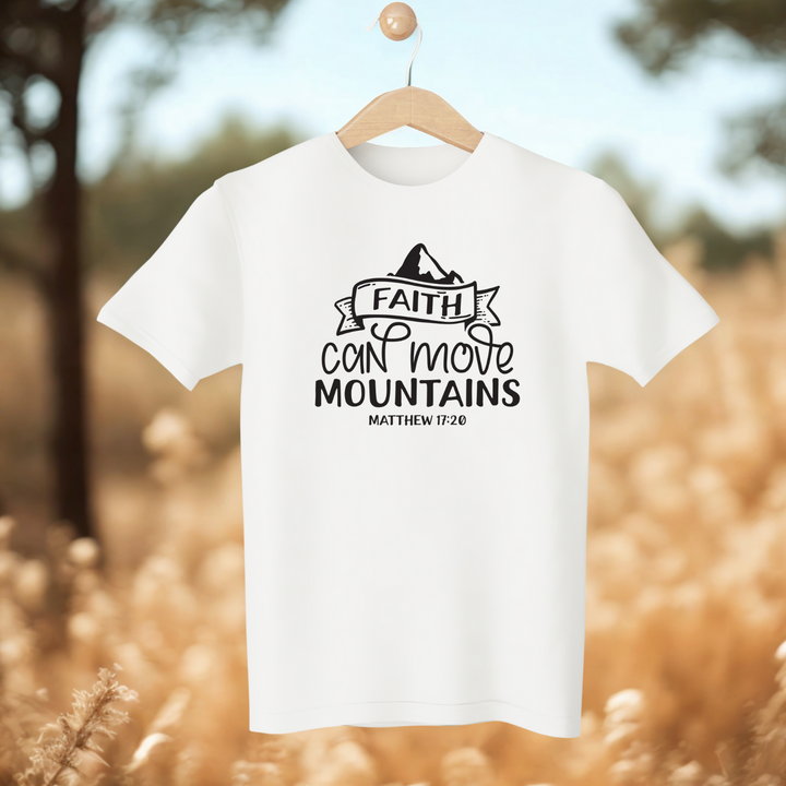 Faithwear Christian T-Shirt  Faith Can Move Mountains | Matthew 17:20 Scripture Tee