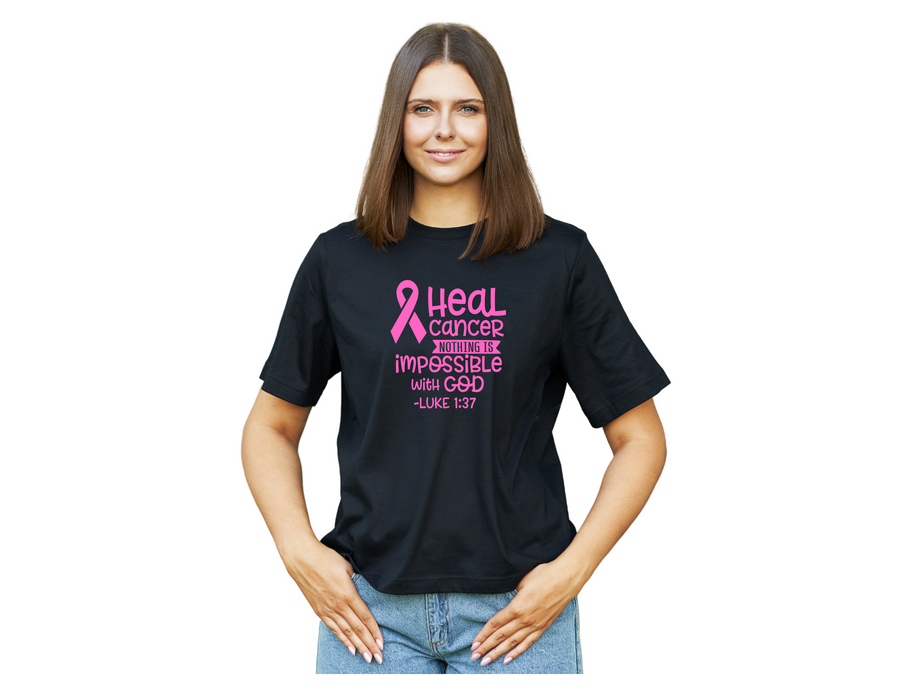 Heal Cancer – Luke 1:37 Breast Cancer Gift Set | Faith-Filled Christian Care Box
