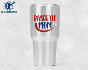 30ozs Tumbler Baseball Mom - BM Custom Design
