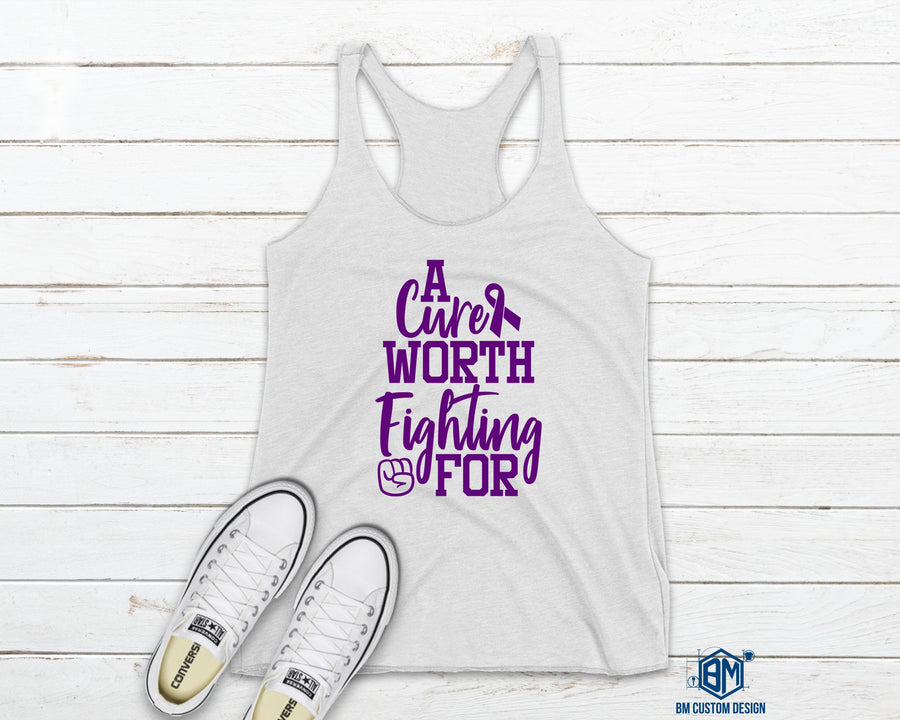 A Cure Worth Fight For Tank Top Pancreatic Cancer - BM Custom Design