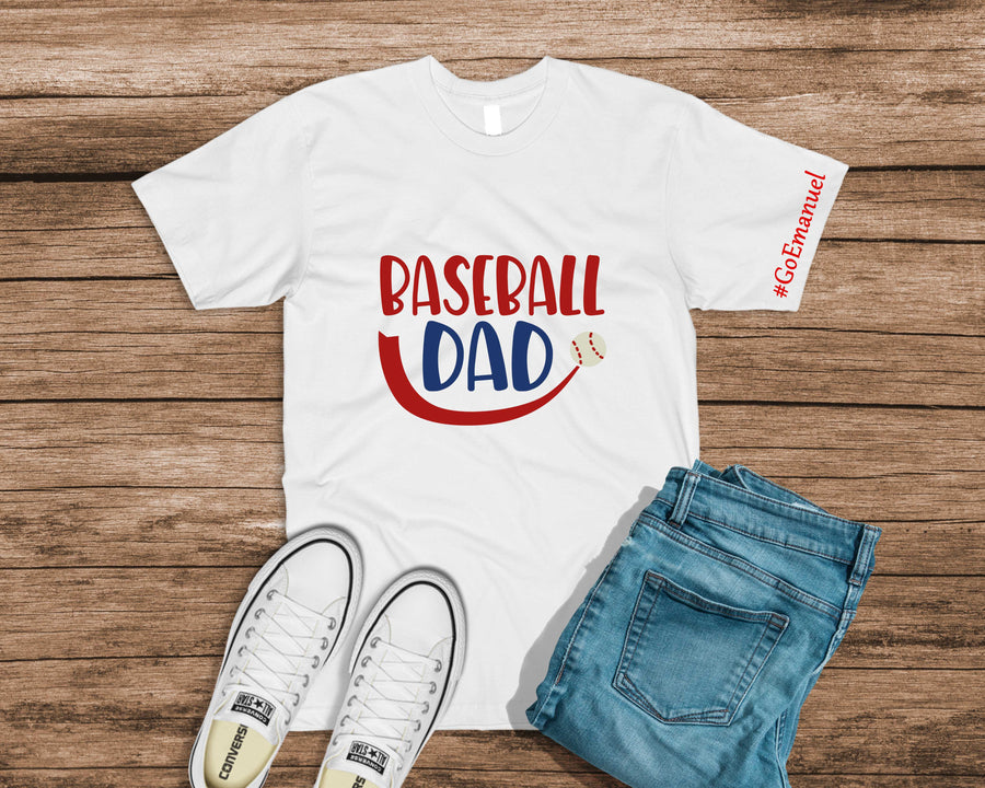 Baseball Dad with Player Name - BM Custom Design