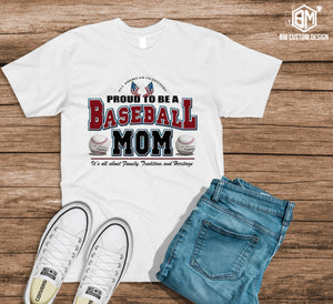 Proud Baseball Mom - BM Custom Design