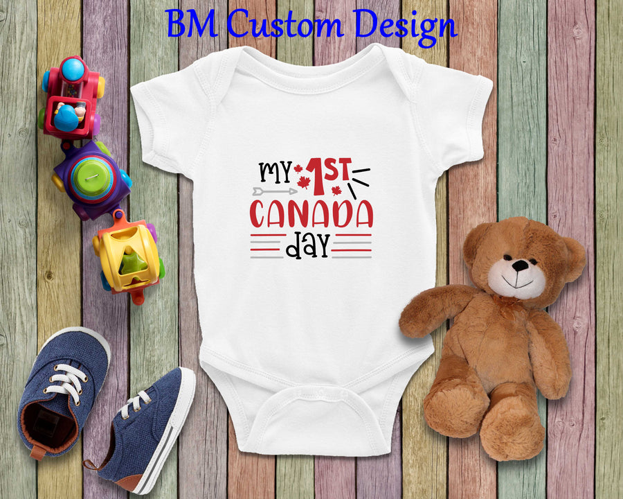 Happy Canada Day With Hearts - BM Custom Design
