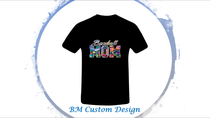 Softball Mom Color Rhinestones - BM Custom Design