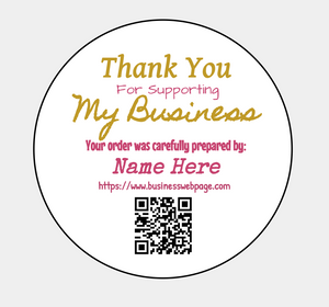 Multipurpose Thank You for your Business Labels