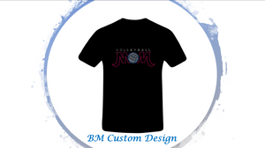 Volleyball Mom Color Rhinestones - BM Custom Design