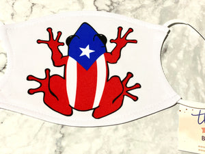 Puerto Rico Coqui Personalized Face Mask with Filter