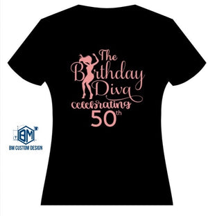 Birthday Diva Custom T-Shirt
